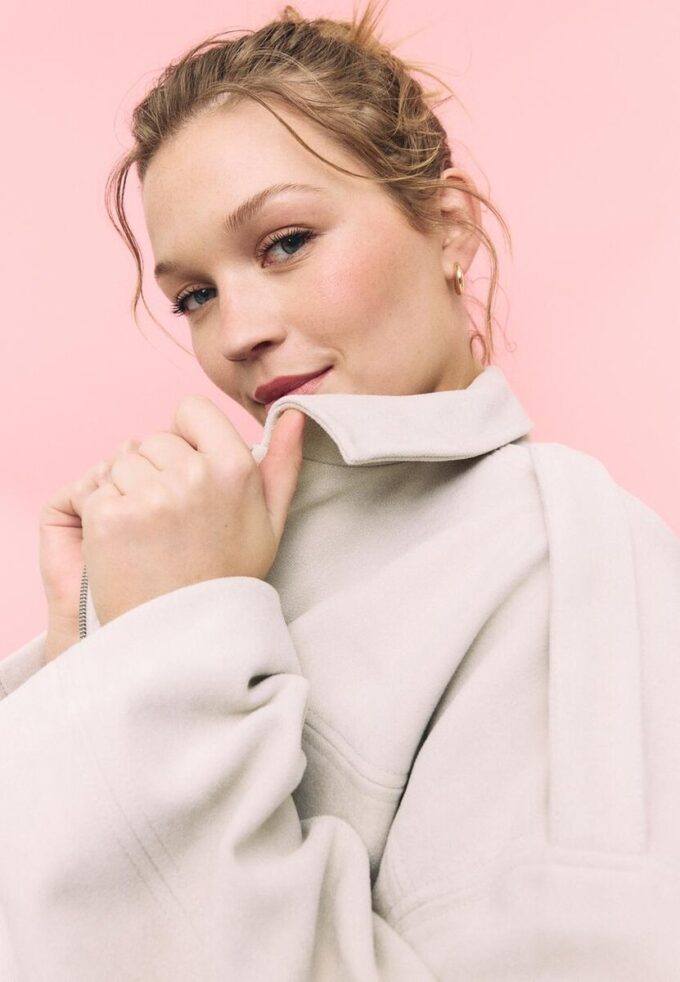 Veste aviateur en simili-suède