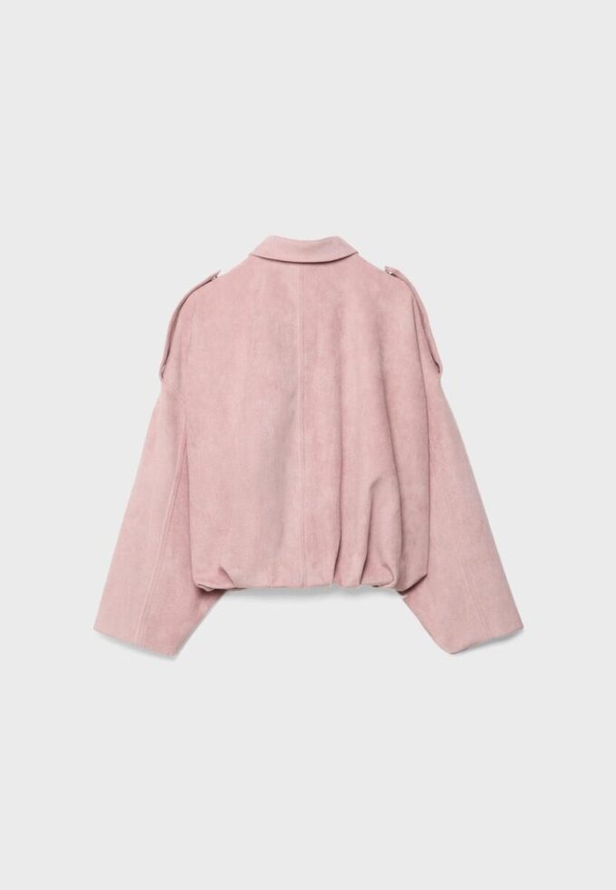 Veste aviateur en simili-suède