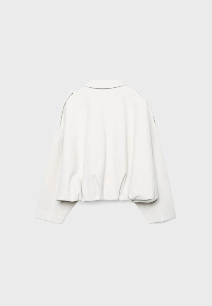 Veste aviateur en simili-suède