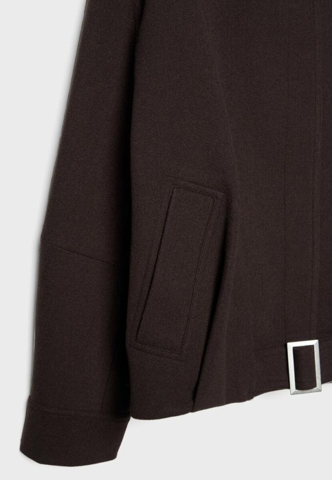 Veste aviateur oversize au Toucher doux