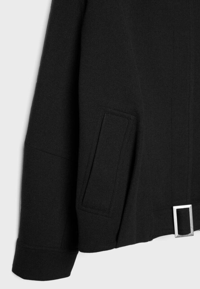 Veste aviateur oversize au Toucher doux