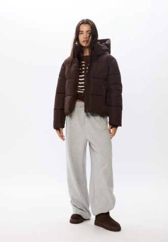 Veste basique à capuche