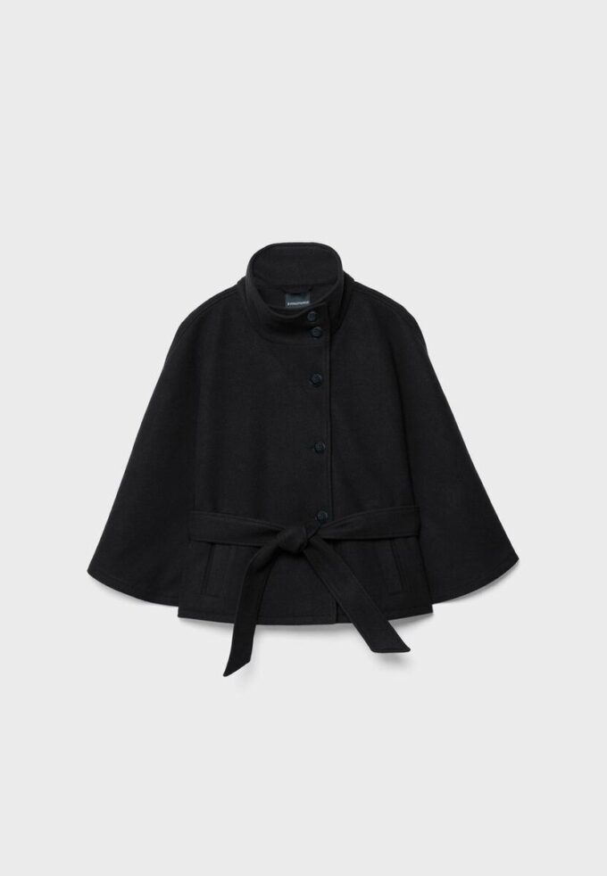 Veste cape au toucher doux
