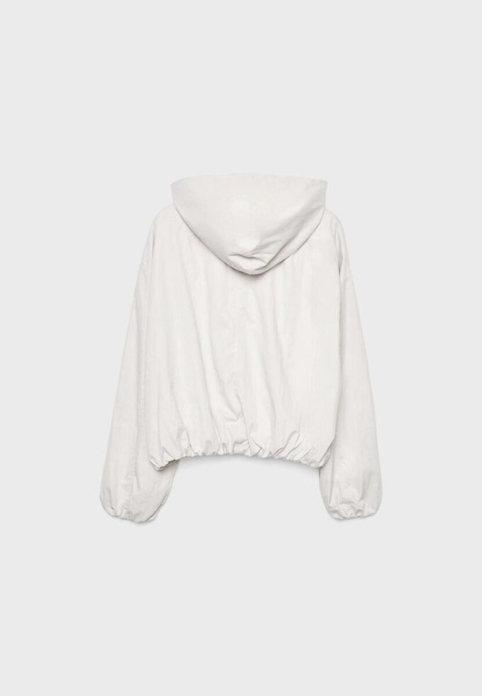 Veste à capuche basique en nylon