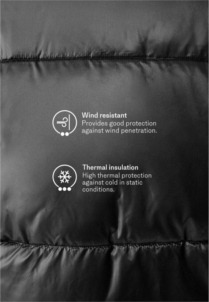 Veste à capuche métallisée