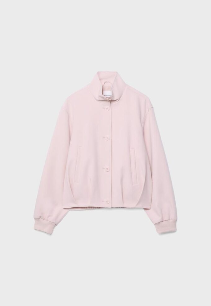 Veste à col montant bouffant