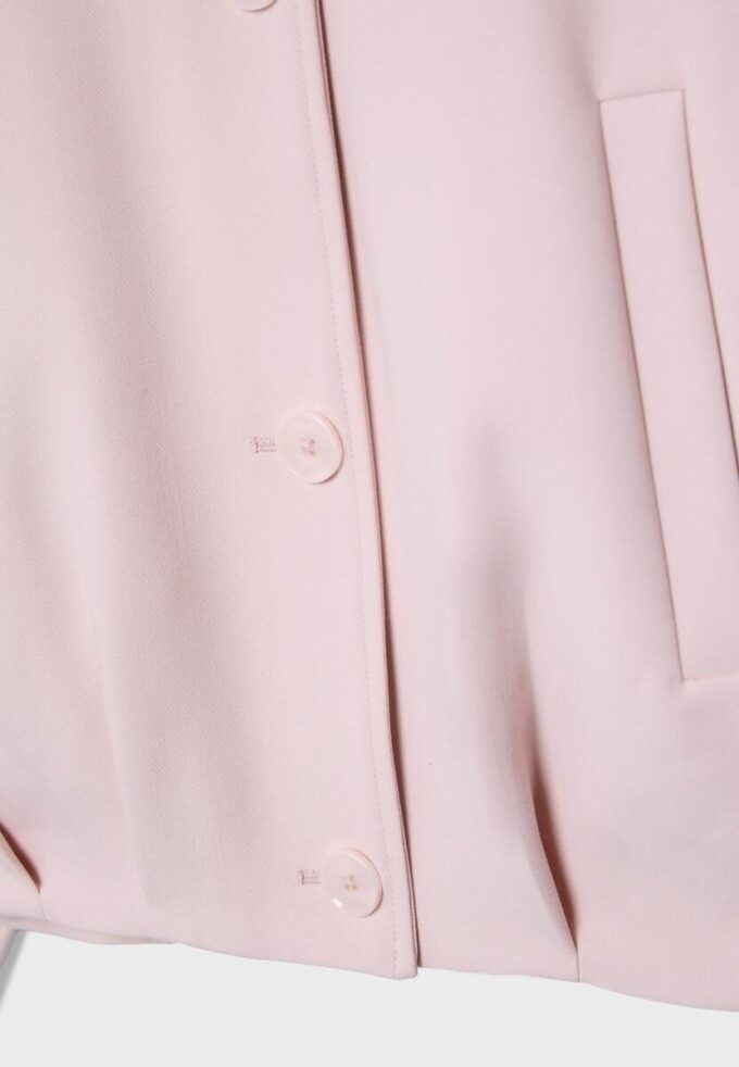 Veste à col montant bouffant