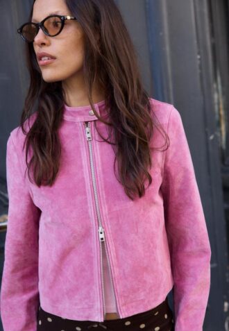 Veste de motard 100 % cuir