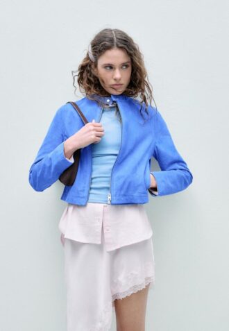 Veste de motard 100 % cuir