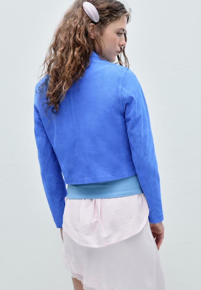 Veste de motard 100 % cuir