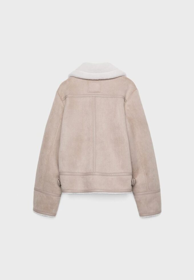 Veste de motard en simili-suède Veste de motard en simili-suède