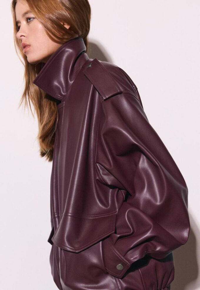 Veste de motard oversize effet cuir Veste de motard oversize effet cuir