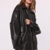 Veste de motard oversize effet cuir Veste de motard oversize effet cuir