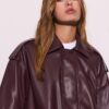 Veste de motard oversize effet cuir Veste de motard oversize effet cuir