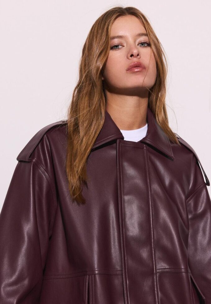 Veste de motard oversize effet cuir Veste de motard oversize effet cuir