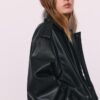Veste de motard oversize effet cuir Veste de motard oversize effet cuir