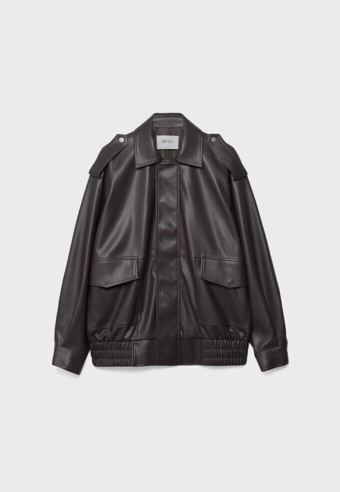 Veste de motard oversize effet cuir Veste de motard oversize effet cuir