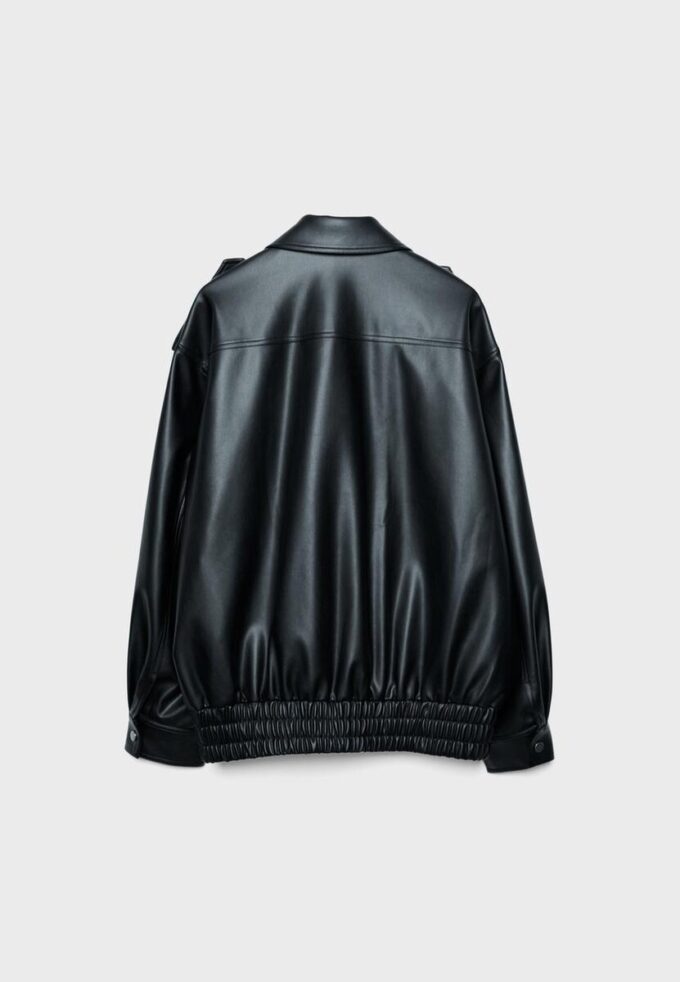 Veste de motard oversize effet cuir Veste de motard oversize effet cuir