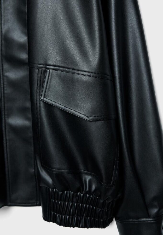 Veste de motard oversize effet cuir Veste de motard oversize effet cuir