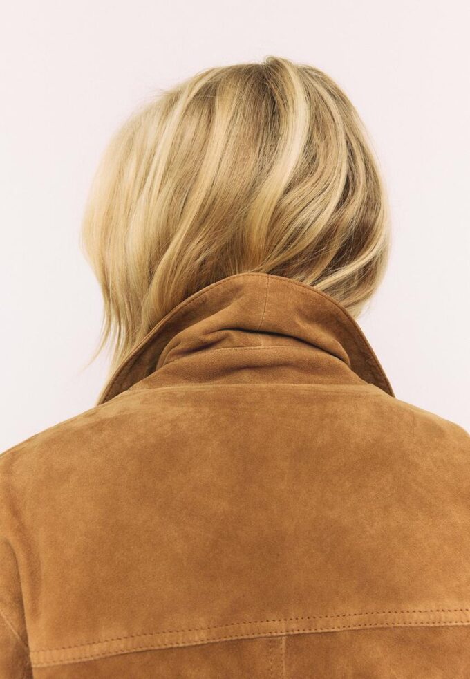 Veste en cuir avec poches Veste en cuir avec poches