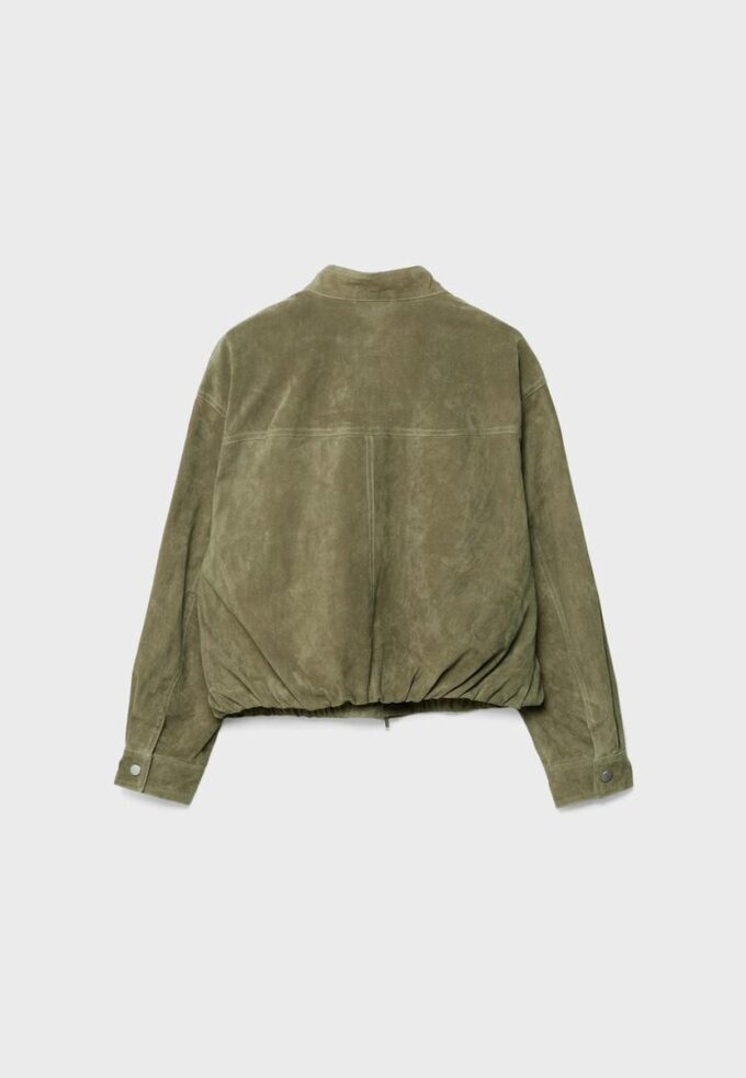 Veste en cuir avec poches Veste en cuir avec poches