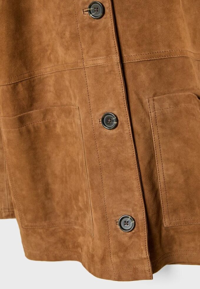 Veste en cuir avec poches Veste en cuir avec poches