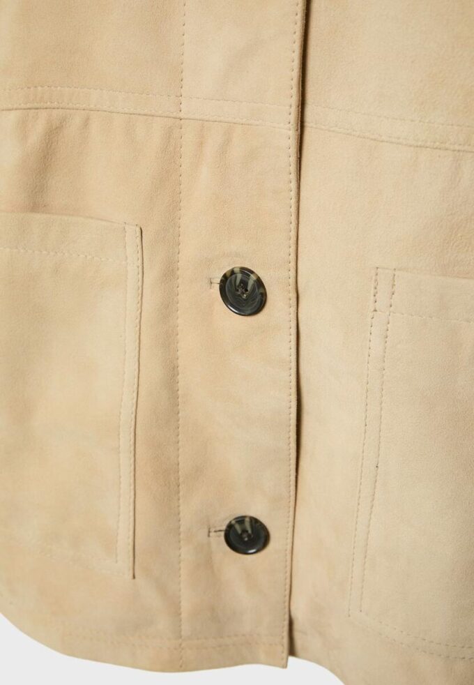 Veste en cuir avec poches Veste en cuir avec poches