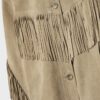 Veste en cuir à franges Veste en cuir à franges