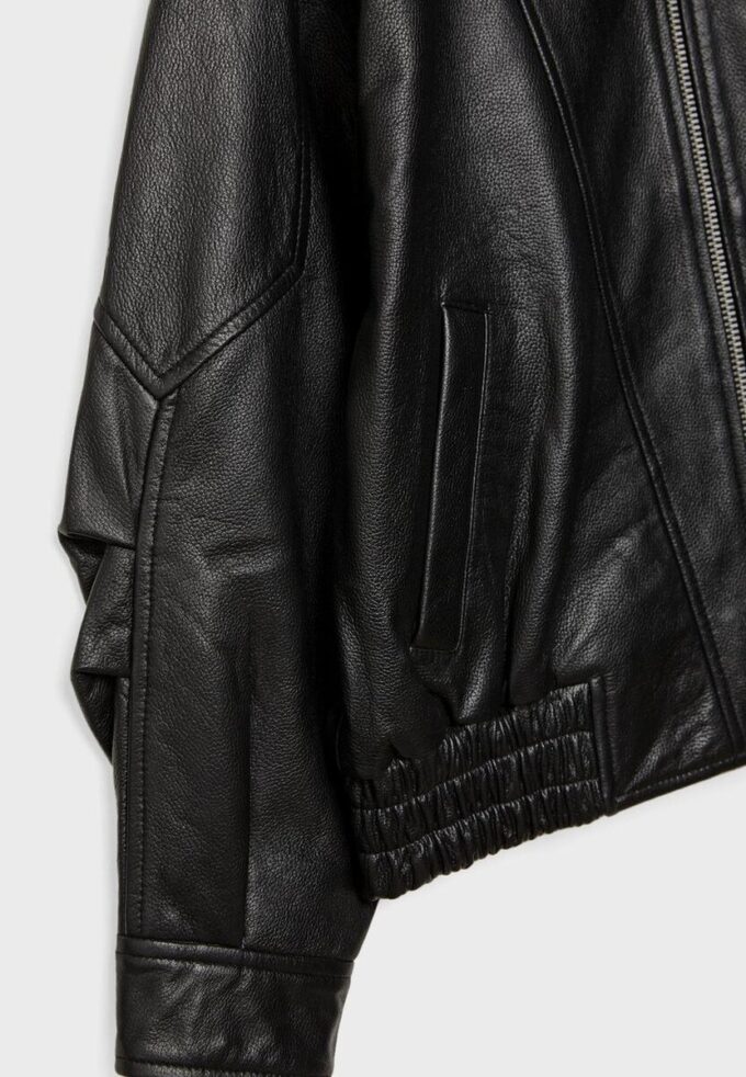 Veste en cuir oversize Veste en cuir oversize