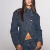Veste en denim croisée Veste en denim croisée