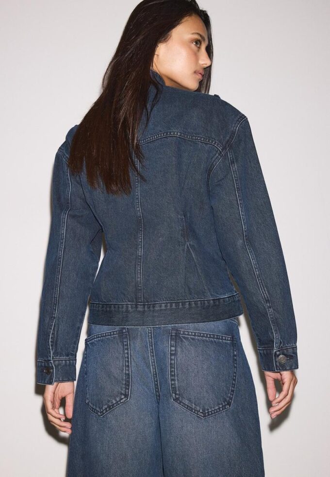 Veste en denim croisée Veste en denim croisée
