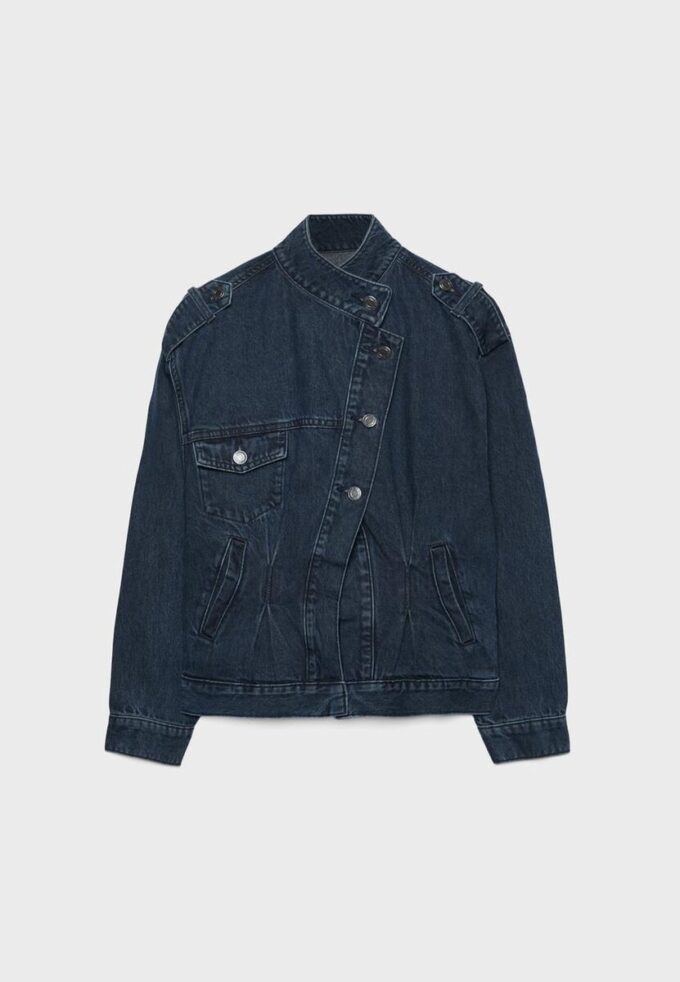 Veste en denim croisée Veste en denim croisée