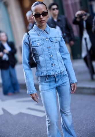 Veste en jean coupe ajustée