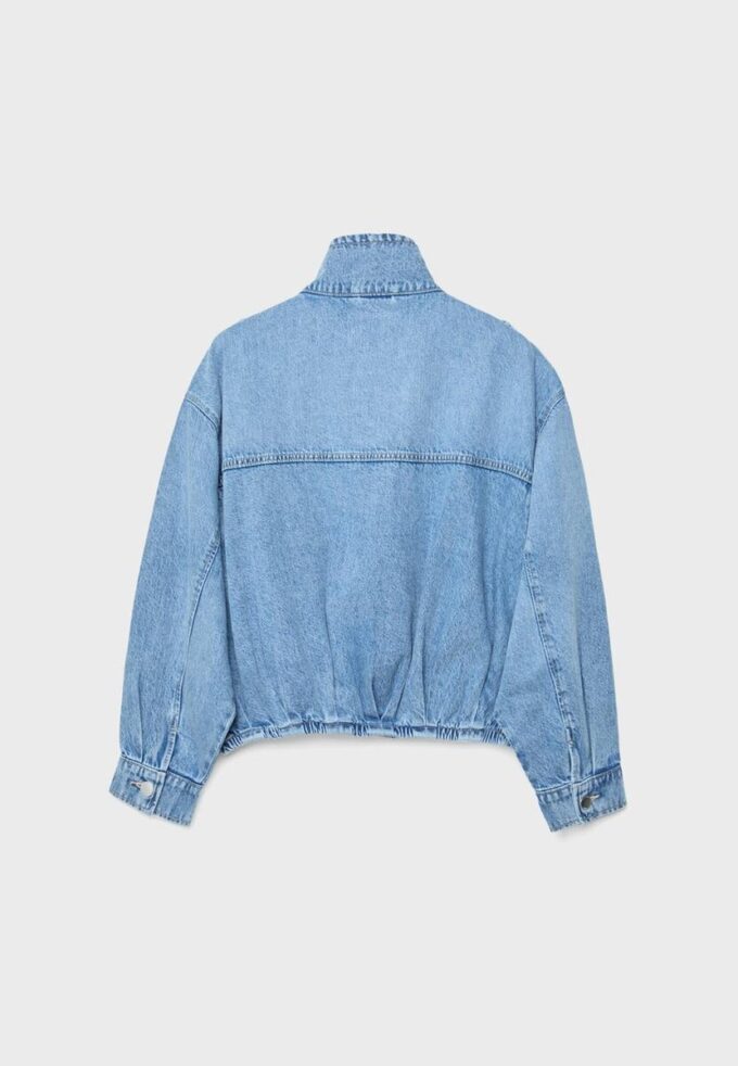 Veste en jean à coupe ballon Veste en jean à coupe ballon
