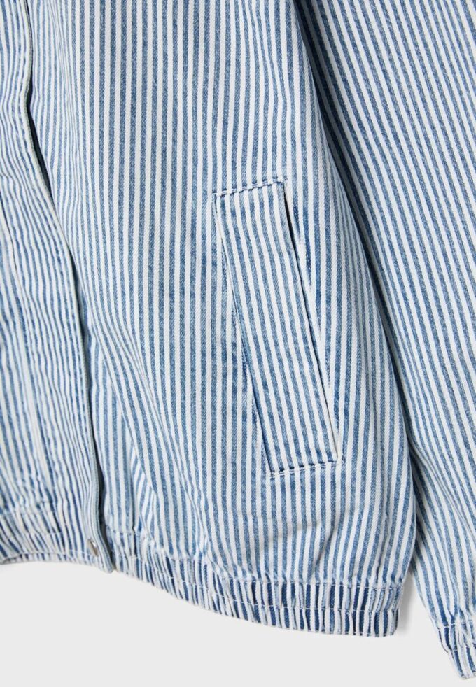 Veste en jean rayée Veste en jean rayée