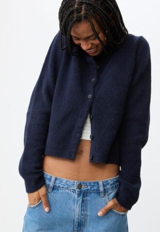 Veste en maille boutonnée