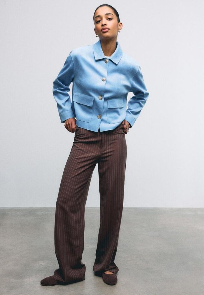 Veste en simili-suède avec poches Veste en simili-suède avec poches