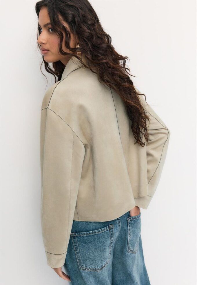 Veste en simili-suède avec poches Veste en simili-suède avec poches