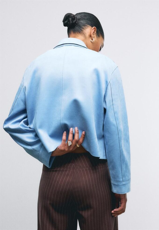 Veste en simili-suède avec poches Veste en simili-suède avec poches