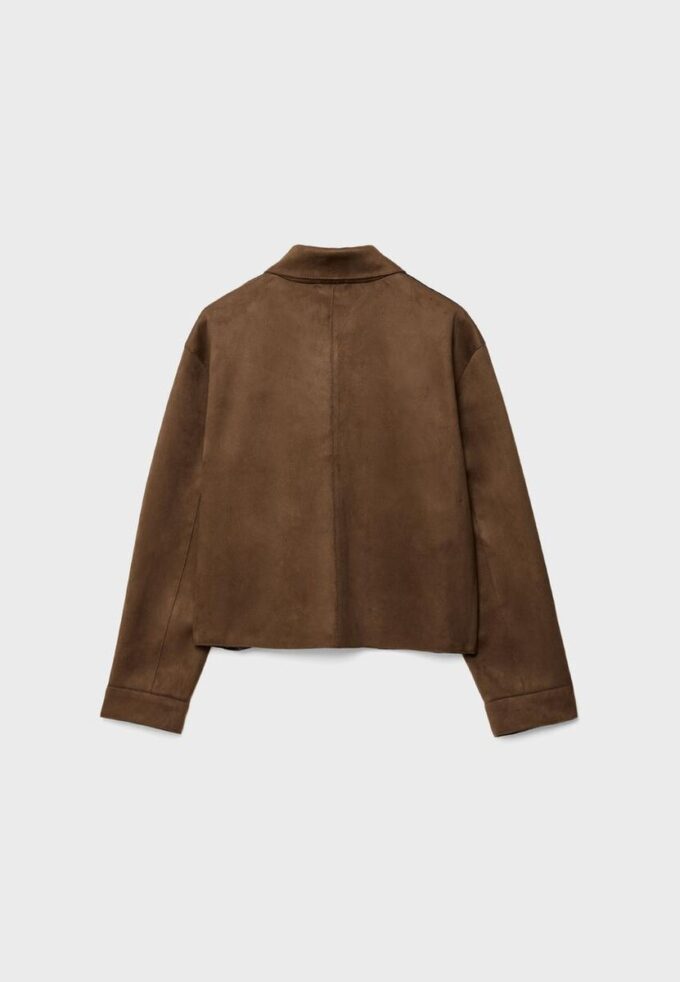 Veste en simili-suède avec poches Veste en simili-suède avec poches