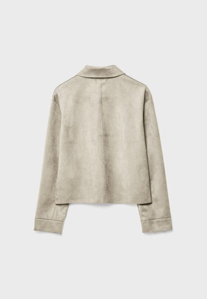 Veste en simili-suède avec poches Veste en simili-suède avec poches