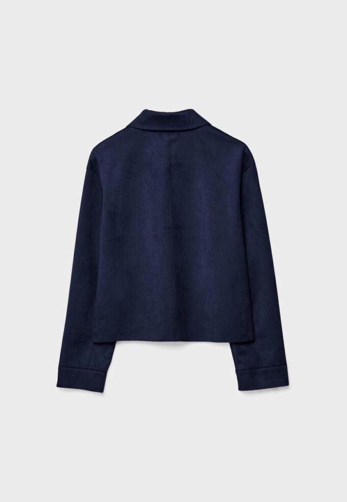 Veste en simili-suède avec poches Veste en simili-suède avec poches