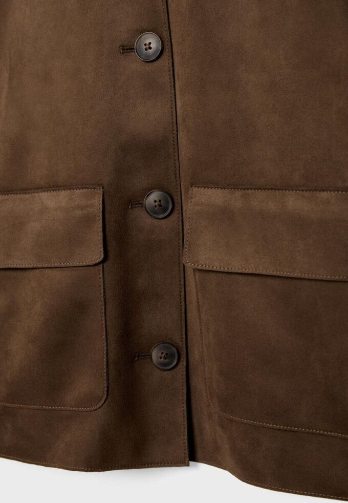 Veste en simili-suède avec poches Veste en simili-suède avec poches