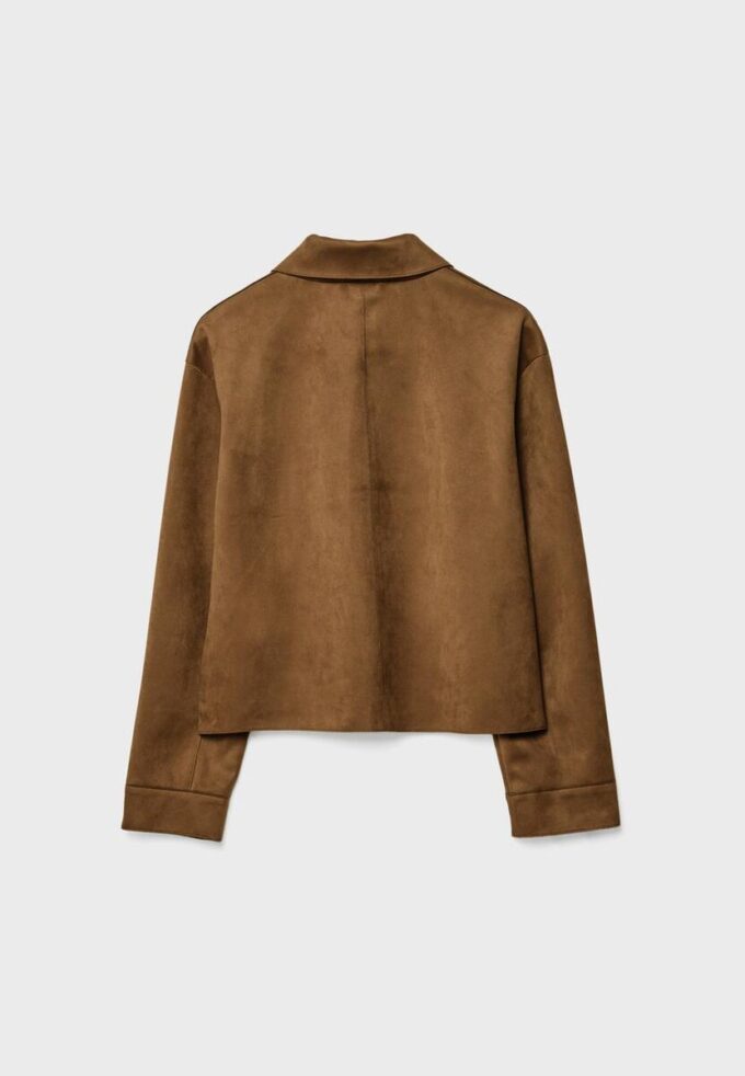 Veste en simili-suède avec poches Veste en simili-suède avec poches