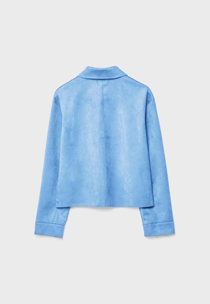 Veste en simili-suède avec poches Veste en simili-suède avec poches