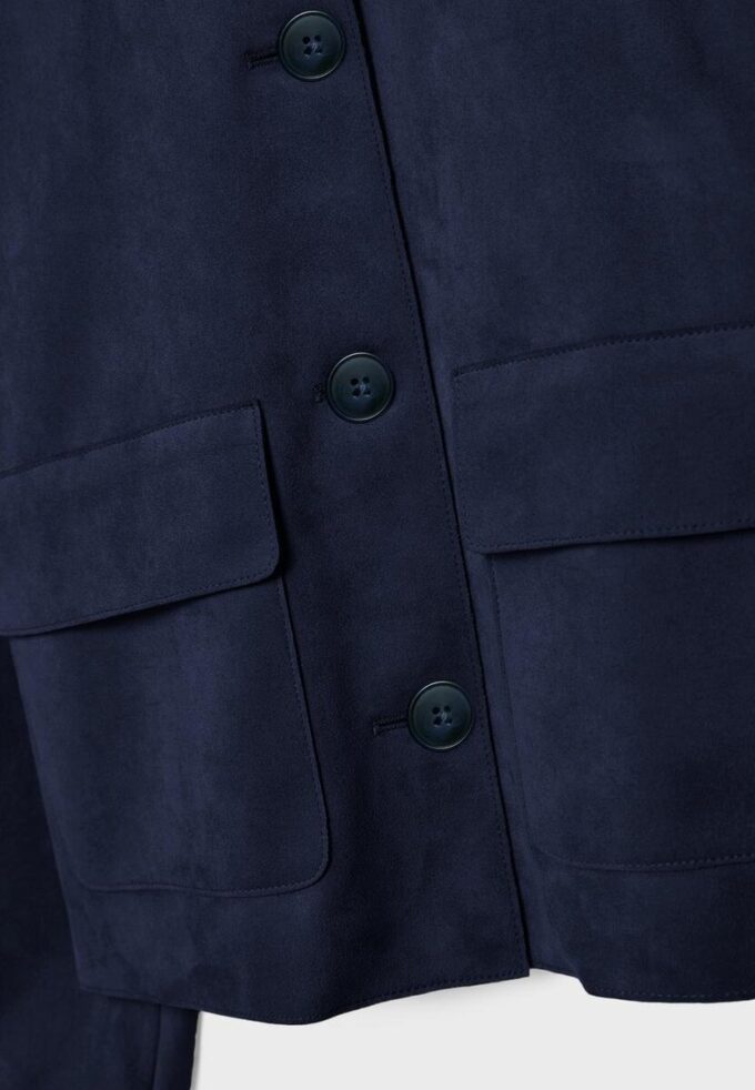 Veste en simili-suède avec poches Veste en simili-suède avec poches