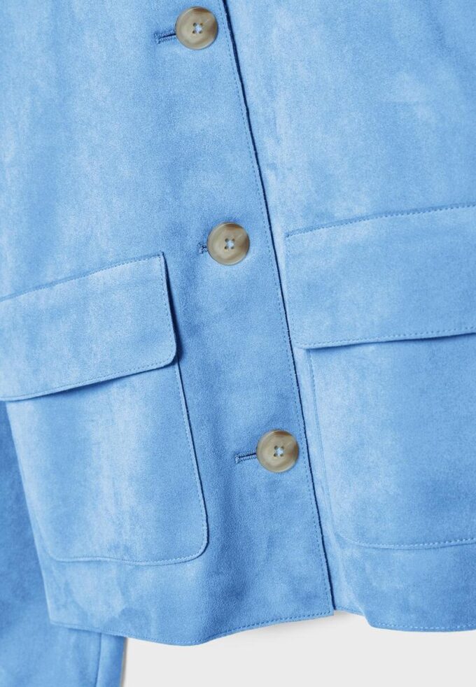 Veste en simili-suède avec poches Veste en simili-suède avec poches