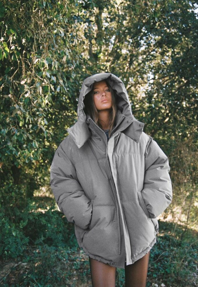 Veste matelassée oversize à capuche Veste matelassée oversize à capuche