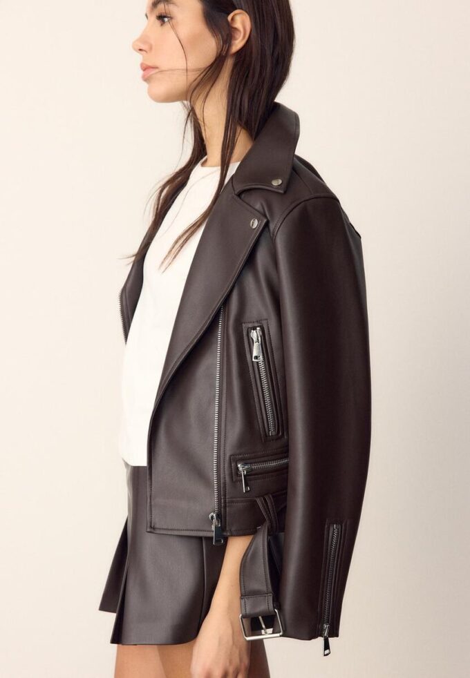 Veste motard effet cuir Veste motard effet cuir