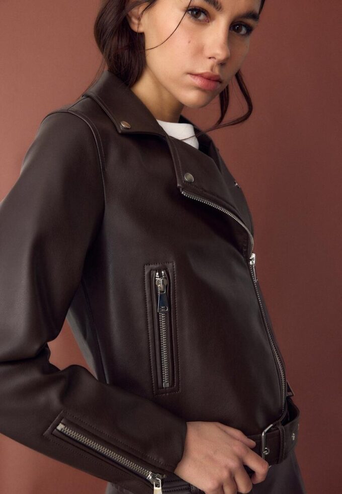 Veste motard effet cuir Veste motard effet cuir